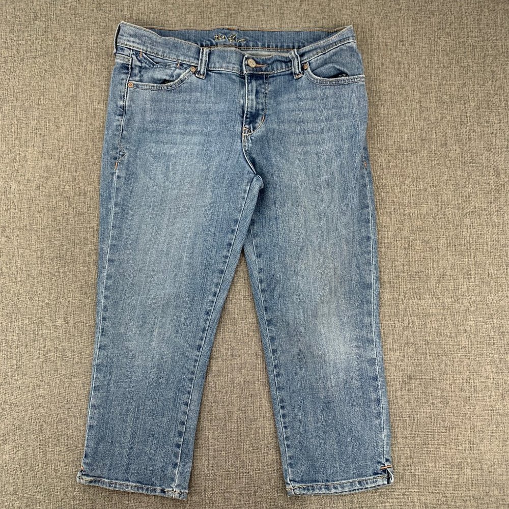 The Flirt Cropped Jeans Mid‎ Rise Regular Stretch 6 99% Cotton 1% Spandex